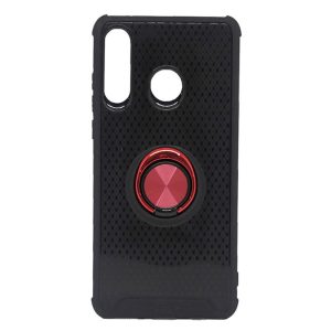 CAPA SILICONE ANTI-CHOQUE ANEL DE DEDO SAMSUNG GALAXY A40S VERMELHO