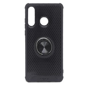 CAPA SILICONE ANTI-CHOQUE ANEL DE DEDO SAMSUNG GALAXY A40S PRETO