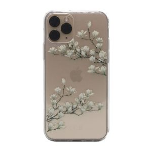 CAPA SILICONE GEL COM DESENHO FLOR APPLE IPHONE 11 PRO MAX TRANSPARENTE MAGNOLIA