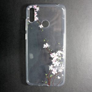 CAPA SILICONE GEL COM DESENHO FLOR HUAWEI Y7 2019 CHERRY DESENHO