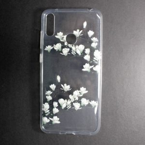CAPA SILICONE GEL COM DESENHO FLOR HUAWEI Y7 2019 MAGNOLIA DESENHO