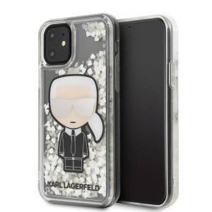 CAPA SILICONE DURA KARL LAGERFELD GLITTER ICONIC APPLE IPHONE 11 PRO