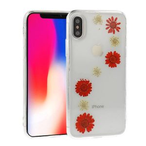 CAPA SILICONE DURA COM DESENHO FLOR VENNUS APPLE IPHONE XS MAX TRANSPARENTE FLOR
