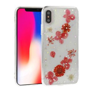 CAPA SILICONE DURA COM DESENHO FLOR VENNUS APPLE IPHONE XS MAX TRANSPARENTE JULI