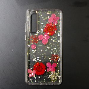 CAPA SILICONE DURA COM DESENHO FLOR VENNUS HUAWEI P30 TRANSPARENTE JULIA