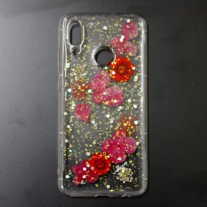 CAPA SILICONE DURA COM DESENHO FLOR VENNUS HUAWEI P SMART 2019 TRANSPARENTE JULI