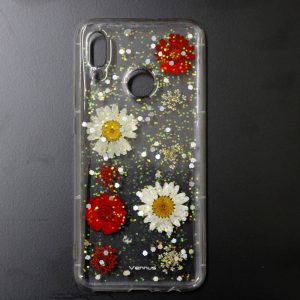 CAPA SILICONE DURA COM DESENHO FLOR VENNUS HUAWEI P SMART 2019 TRANSPARENTE STEL