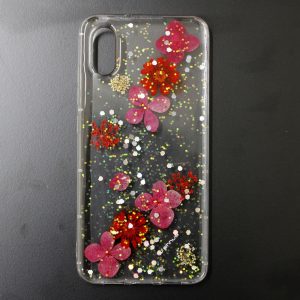 CAPA SILICONE DURA COM DESENHO FLOR VENNUS XIAOMI MI 8 PRO TRANSPARENTE JULIA
