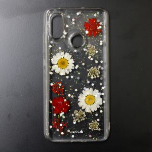 CAPA SILICONE DURA COM DESENHO FLOR VENNUS XIAOMI MI 8 TRANSPARENTE STELLA