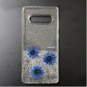 CAPA SILICONE DURA COM DESENHO FLOR VENNUS SAMSUNG GALAXY S10 PLUS TRANSPARENTE