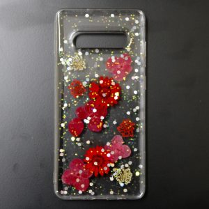 CAPA SILICONE DURA COM DESENHO FLOR VENNUS SAMSUNG GALAXY S10 PLUS TRANSPARENTE