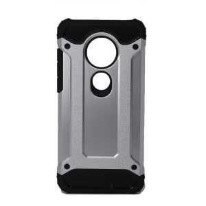 CAPA SILICONE ANTI-CHOQUE ARMOR CARBON MOTOROLA MOTO G7/G7 PLUS CINZA