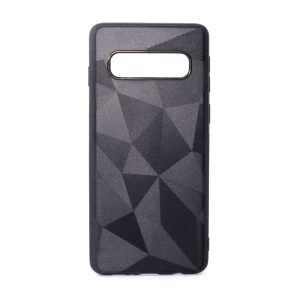 CAPA SILICONE GEL COM PADRÃO DIAMANTE SAMSUNG GALAXY S10 PRETO