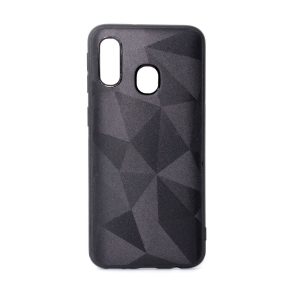 CAPA SILICONE GEL COM PADRÃO DIAMANTE SAMSUNG GALAXY A20/A30 PRETO