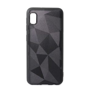 CAPA SILICONE GEL COM PADRAO DIAMANTE SAMSUNG GALAXY A10E PRETO