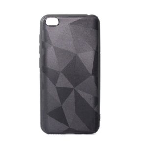 CAPA SILICONE GEL COM PADRÃO DIAMANTE XIAOMI REDMI GO PRETO
