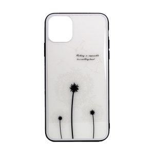 CAPA SILICONE DURA COM DESENHO FLOR VENNUS APPLE IPHONE 11 PRO MAX BRANCO DENTES