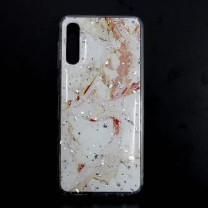 CAPA SILICONE DURA COM PADRÃO MÁRMORE SAMSUNG GALAXY A50S/A50 ROSA