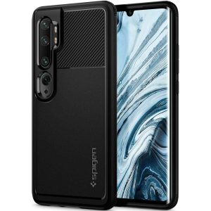 CAPA SILICONE GEL SPIGEN RUGGED ARMOR XIAOMI REDMI NOTE 10 PRO / NOTE 10 PRETO
