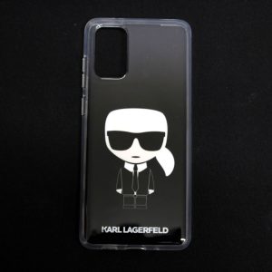 CAPA SILICONE DURA KARL LAGERFELD GRADIENT ICONIC SAMSUNG GALAXY S20 PLUS PRETO