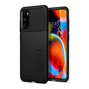 CAPA SILICONE DURA KICKSTAND SLIM ARMOR SAMSUNG GALAXY S20 / S11E PRETO