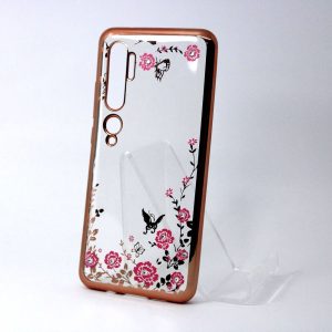 CAPA SILICONE GEL COM DESENHO FLOR XIAOMI REDMI NOTE 10 PRO / NOTE 10 ROSA