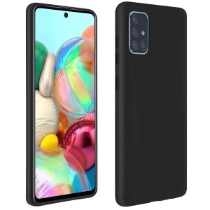 CAPA SILICONE SAMSUNG GALAXY A71 PRETO