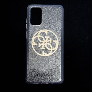 CAPA SILICONE DURA COM DESENHO BRILHANTE SAMSUNG GALAXY S20 CINZA