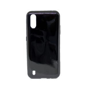 CAPA SILICONE GEL SAMSUNG GALAXY M01 PRETO BRILHANTE