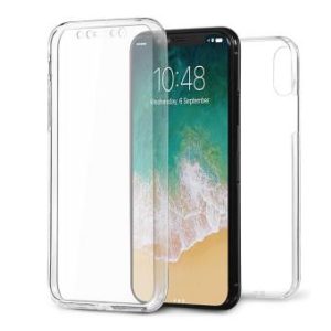 CAPA SILICONE DURA 360º APPLE IPHONE X/XS TRANSPARENTE