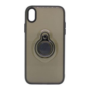 CAPA SILICONE TPU COM ANEL DE DEDO APPLE IPHONE XS MAX PRETO