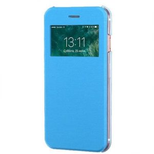 CAPA FLIP COVER COM JANELA CANDY APPLE IPHONE 6 PLUS AZUL