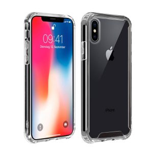 CAPA SILICONE DURA ANTI-CHOQUE APPLE IPHONE X/XS TRANSPARENTE