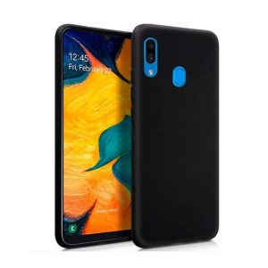 CAPA SILICONE GEL SAMSUNG GALAXY A20/A30 PRETO