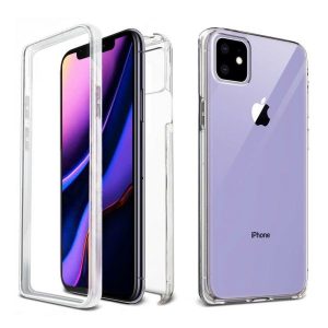 CAPA SILICONE DURA 360º APPLE IPHONE 12/12 PRO TRANSPARENTE