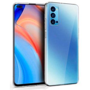 CAPA SILICONE OPPO RENO4 TRANSPARENTE