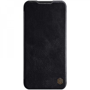 CAPA FLIP COVER NILLKIN QUIN LEATHER APPLE IPHONE 12 MINI PRETO