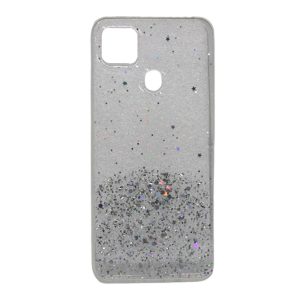 CAPA SILICONE GEL LIQUIDO GLITTER XIAOMI REDMI 9C TRANSPARENTE