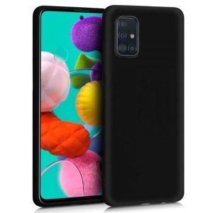 CAPA SILICONE GEL SAMSUNG GALAXY A21S PRETO ROBUSTA