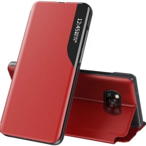 CAPA FLIP COVER SMART VIEW XIAOMI REDMI 9C VERMELHO