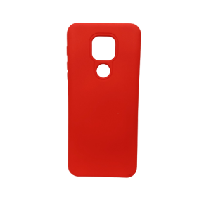 CAPA SILICONE GEL MOTOROLA MOTO G9 PLAY/E7 PLUS VERMELHO