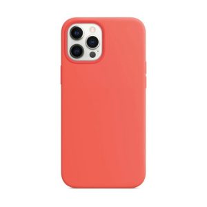 CAPA SILICONE DURA APPLE IPHONE 12 PRO MAX ROSA