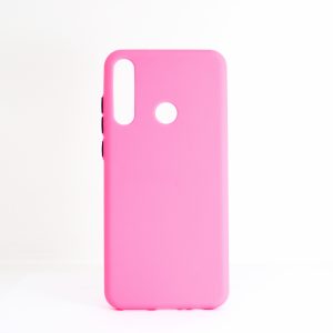 CAPA SILICONE DURA HUAWEI Y6P ROSA