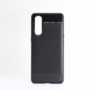CAPA SILICONE GEL CARBON OPPO RENO 3 PRO 5G PRETO