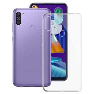 CAPA SILICONE DURA SAMSUNG GALAXY A11 TRANSPARENTE