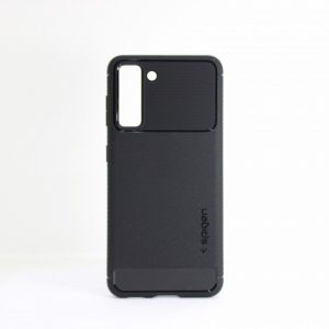 CAPA SILICONE GEL SPIGEN RUGGED ARMOR SAMSUNG GALAXY S21 PLUS / S30 PLUS PRETO M