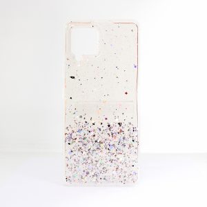 CAPA SILICONE GEL LIQUIDO GLITTER SAMSUNG GALAXY A42 5G / A426 ROSA CLARA
