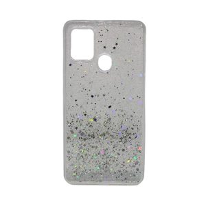 CAPA SILICONE GEL LIQUIDO GLITTER SAMSUNG GALAXY A42 5G / A426 TRANSPARENTE