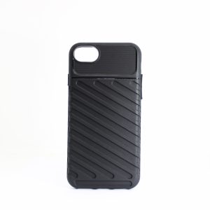 CAPA SILICONE GEL THUNDER APPLE IPHONE 7 / 8 / SE 2020 PRETO