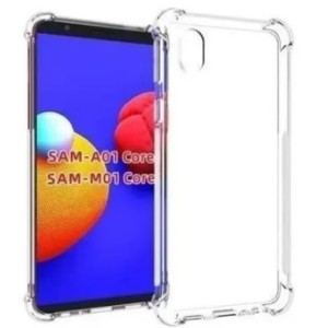 CAPA SILICONE DURA ANTI-CHOQUE SAMSUNG GALAXY A01 CORE TRANSPARENTE